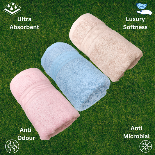 bamboo bath towels pack of 3