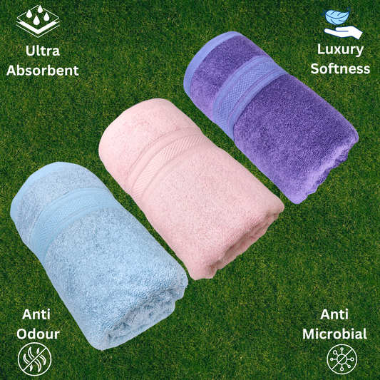 bamboo bath towels pack of 3