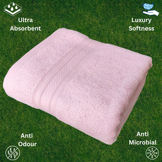 bamboo towel pink color